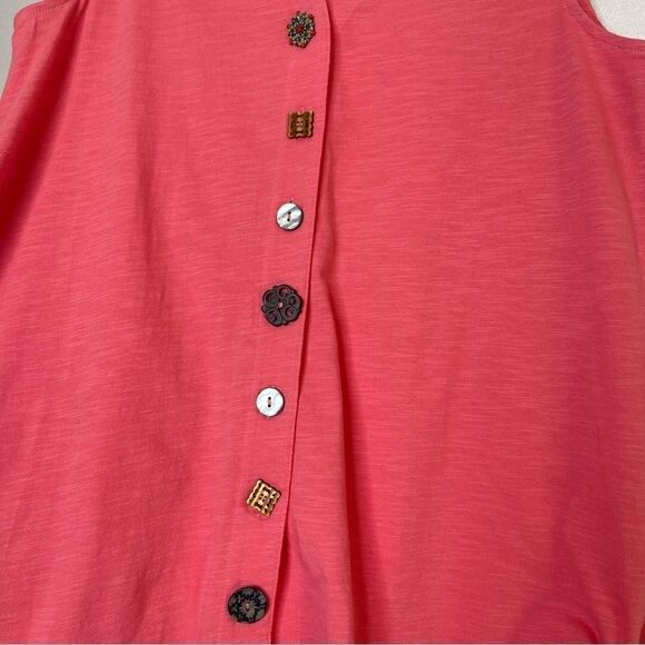 Soft surroundings danielle button front tank top M - Picture 5 of 6
